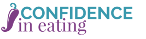 Confidence in Eating logo with purple pepper