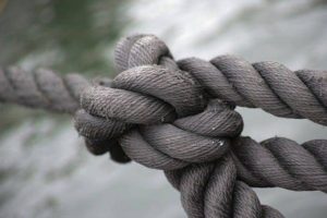 Rope in a knot
